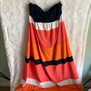 Strapless summer dress